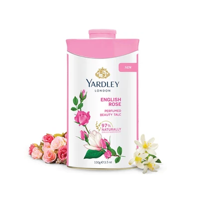 Yardley London English Rose Perfumed Deodorizing Talc Talcum Powder 100Gm - Image 1 of 4