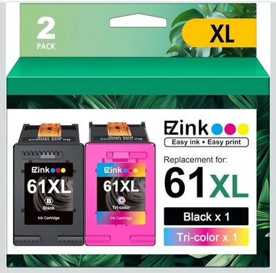 61XL 61 XL Ink Cartridges For HP Black Color Cyan Magenta Yellow 04/2026 **READ - Image 1 of 4