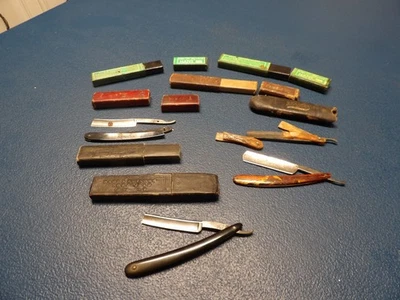 Maquinilla de afeitar recta en caja Wade and Butcher Sheffield ¡y otras piezas!! Foto 1 de 4