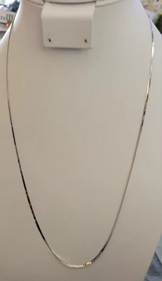 Collar espiga oro blanco 14k 26" 5g Foto 1 de 3