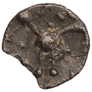 UNRESEARCHED CELTIC SILVER HALF UNIT COIN - Picture 1 of 2