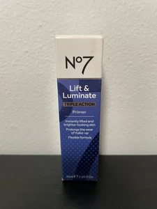 No7 Lift & Luminate Triple Action Primer NEU VERSIEGELT 30 ml Face Skin Lift Frankreich - Bild 1 von 5