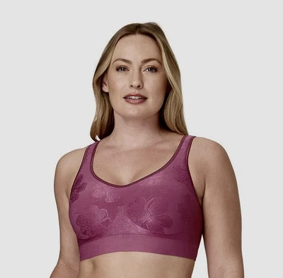 Nuevo con etiquetas Sujetador inalámbrico para mujer Bali grande malva cómodo revolución moldeador DF3488 Foto 1 de 4