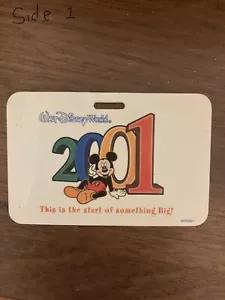 2001 Walt Disney World Trading Pin Starter Schlüsselband Karte, kein Schlüsselband befestigt - Bild 1 von 2