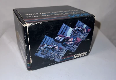 Sakar Telephoto & Wide Angle Lens for Minolta Freedom w/ CASES IN ORIGINAL BOX - Image 1 of 4