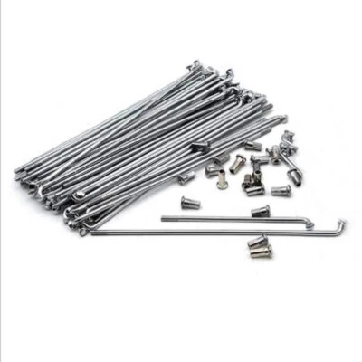 Kits de 20 radios largos cromados 22 cm Ural R12 R75 acero inoxidable M72 M1 motor BMW Foto 1 de 4