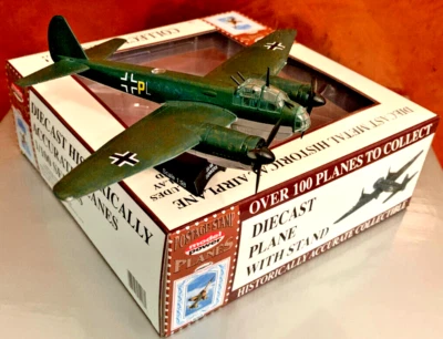 JUNKERS JU 88 Bomber. Die Cast Metal. German WWII. 1:98 scale. New in Box. Mint - Image 1 of 4