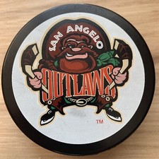 SAN ANGELO OUTLAWS HOCKEY PUCK WPHL CHL Defunct Texas Western Central Leagues