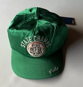 Polo Ralph Lauren Hat Men One Size STATE CHAMPS NY Patch Baseball Ball Cap New - Picture 1 of 13