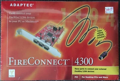 NIB - Adaptec FireConnect 4300 w video editing software 1394 - Image 1 of 4