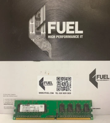 Elpida  1GB DDR2 ram memory module PC2-6400   -  EBE10UE8AEFA - Image 1 of 3
