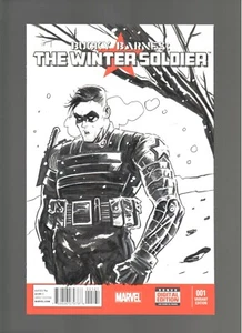 WINTER SOLDIER ORIGINAL ART SKETCH BY DYLAN BURNETT! BLANK VARIANT! MARVEL COMIC - Picture 1 of 7