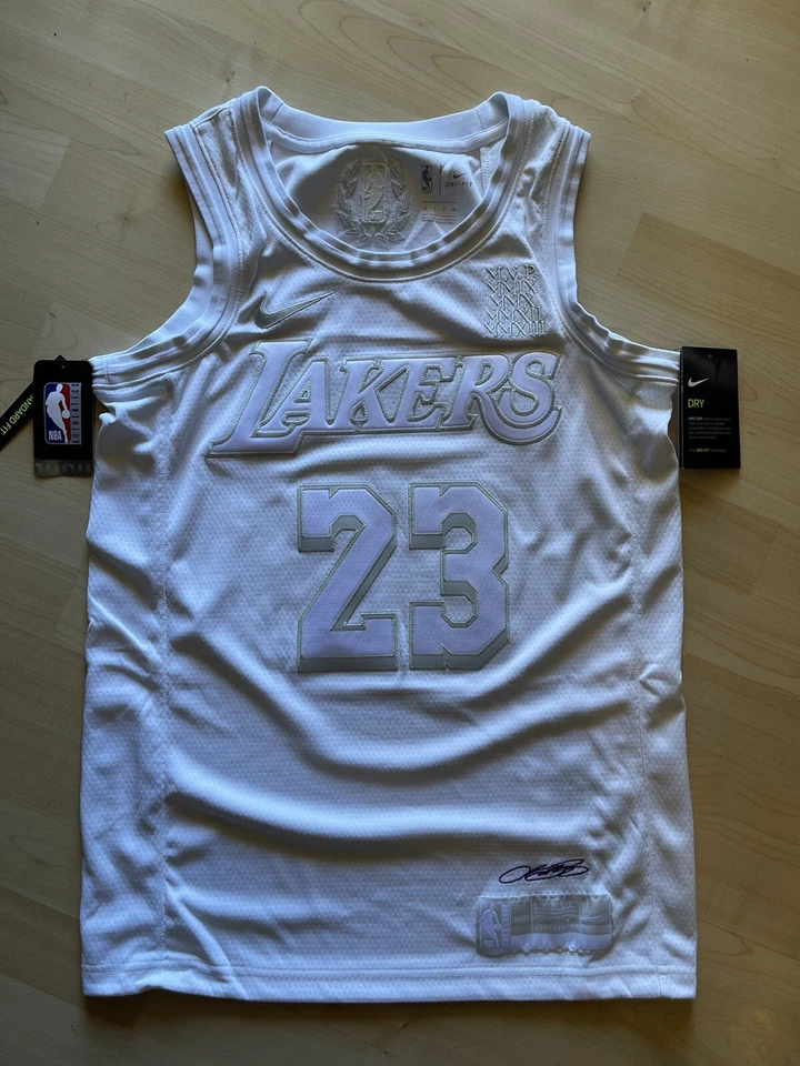 Nike Lakers Lebron James Jersey White Authentic Stitched 60 3xl Ct4206-100