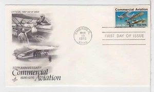 TurtlesTradingPost- Commercial Aviation 1976 #1684 Artcraft FDC - Picture 1 of 1