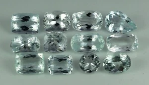 VVS 45.35 CT Lot Of Natural Aquamarine Gemstone Mix Cut From Pakistan - Picture 1 of 4