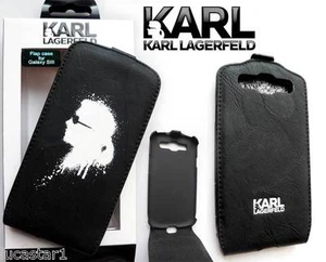 Funda Samsung Galaxy S3 KARL Lagerfeld Piel Negra Gaffiti - Bild 1 von 1