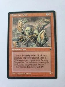 MTG Magic The Gathering Card Brassclaw Orcs Summon Orcs Red Fallen Empires - Picture 1 of 2