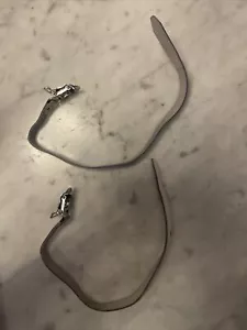 Correas de puntera vintage SCHWINN SPRINT sin usar • blancas. (NJ) - Imagen 1 de 3