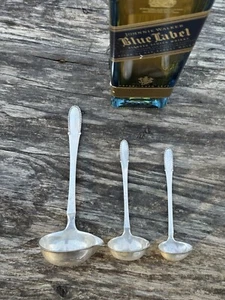 George Jensen c1916 Sterling Silver Graduating 3 Piece Ladle Set Beaded Pattern - Picture 1 of 11