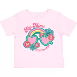 Inktastic My Mimi Loves Me Granddaughter Toddler T-Shirt Girls Clothes Childs - Picture 1 of 17