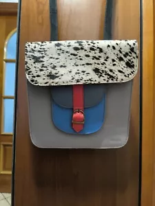 Borsa Zainetto a Tracolla SORUKA in Vera Pelle Lavoro a mano - Foto 1 di 11