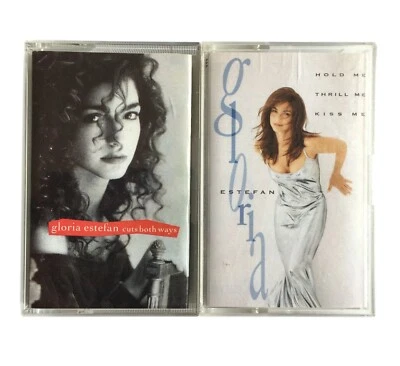 Gloria Estefan x2 Hold Me Thrill Me Kiss Me + Cuts Both Ways Cassette Tapes - Image 1 of 3