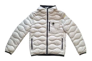 BLAUER men's down jacket 24WBLUC03030 optical white - Picture 1 of 6