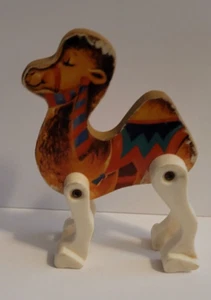 FIGURA ANIMAL de madera Fisher Price #902 Junior Circo Camel 1963 vintage Exc. - Imagen 1 de 2