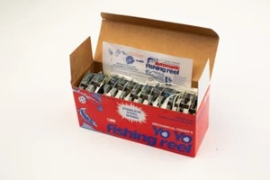 Yo Yo Mechanical 12 Pkg Fishing Reels Flat Trigger Made in USA - Picture 1 of 8