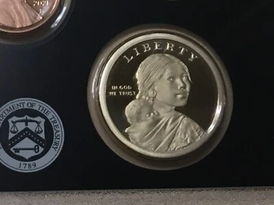 2021 S SACAGAWEA GEM PROOF DOLLAR $1 MILITARY SERVICE NATIVE AMERICAN HIGH GRADE - Image 1 of 2