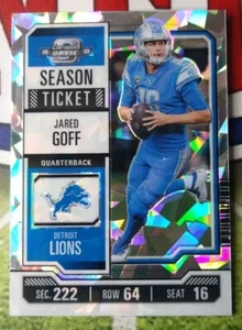 2023 Contenders Optic Jared Goff Season Ticket Cracked Ice /22 - Picture 1 of 5