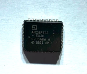AM28F512 150nS 64Kbx8 Flash memory PLCC-32 AMD genuine part x1 pcs - Imagen 1 de 1