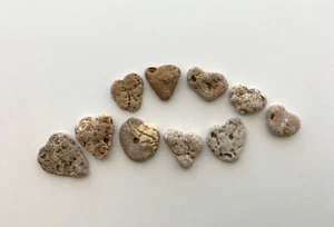 10 Piedras de Playa Naturales❤️Corazón .75-1" Love Rocks Guijarro Arte Artesanía Bruja H3A - Imagen 1 de 13