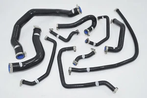 Silicone Coolant/Breather Hoses fit Mazda Mx5 1.6 MK2 NB Radiator '98-'05 Black - Picture 1 of 6