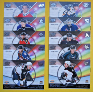2001-02 PACIFIC  ROOKIE CALDER COLLECTION  SET #1-10  Kovalchuk, Heatley, Cole..