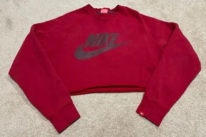 Nike Größe XL kurz geschnitten rot Rundhalsausschnitt Sweatshirt - Bild 1 von 7