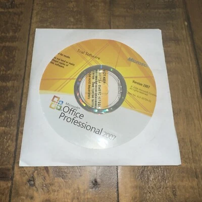 Office Visio Professional 2007 Trial Software Disc CD Windows 2006 Referral Key - Image 1 of 2
