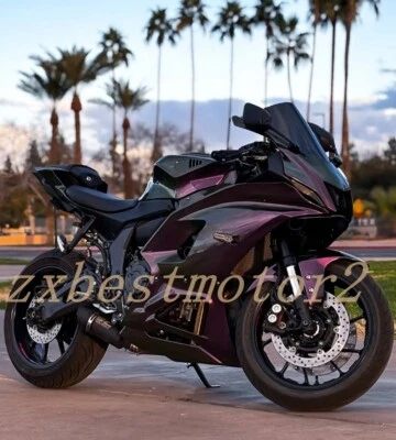 Kit de carenado verde púrpura dorado degradado para carrocería ABS Yamaha YZ-F R7 2022-2025 Foto 1 de 4