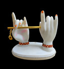 @ Marble Krishna Ji Hands With Flute White Colour For Home Decor