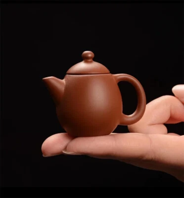 Mini tetera Yixing Zisha arcilla té mascota decoración del hogar en bandeja de té olla juegos de té Foto 1 de 4