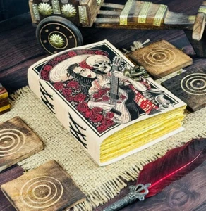 Diario Grimorio Hechizo en Blanco Libro de Sombras Los Amantes Cuero Diario Regalos - Imagen 1 de 7