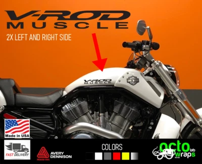 Ajuste Harley Davidson V Rod Muscle VRSCF PIEZAS CALCOMANÍA PEGATINA ACCESORIOS NEUMÁTICO ASIENTO Foto 1 de 4