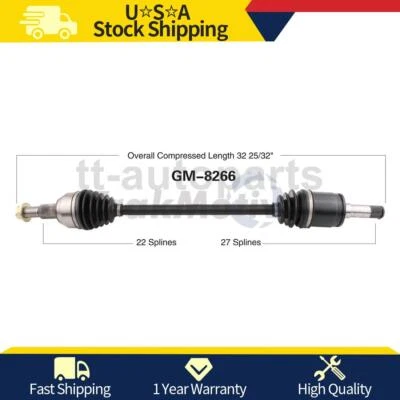 Junta de eje CV derecho lado pasajero trasero para Buick Enclave 2011 2010 2009 2008 Foto 1 de 2