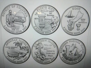 2009- D- STATE QUARTERS- 6 BU UNC COINS SET - Picture 1 of 4