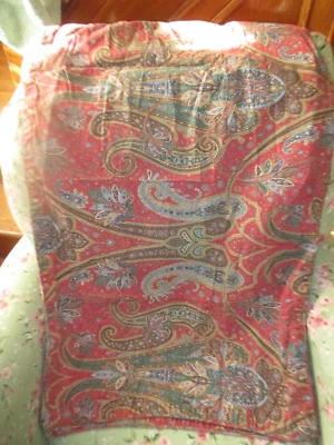 2 King Lauren Ralph Lauren Pillow Shams Pillow cases Paisley - Image 1 of 4