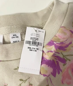 GAP Mädchen-Kleid Kurzarm, leichter Sweatstoff, geblümt - Gr. XXL (164-176) - Bild 1 von 3