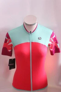 New Giordana Women's Lungo Jersey Cycling Bike XS Pink Short Sleeve Top Floral - Picture 1 of 2