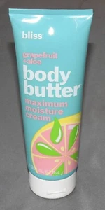 Bliss Lemon & Sage or Grapefruit & Aloe Body Butter Travel Size 30ml CHOOSE - Picture 1 of 2