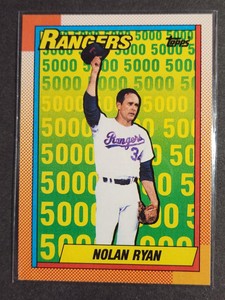1990 Topps Baseball Nolan Ryan 5000K #5 Texas Rangers