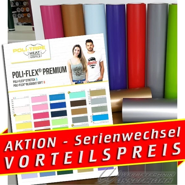 POLI-TAPE (11,88€ &18,92€/m²) | Abverkauf - Flexfolie Poli-Flex Premium, 50cm x 1m
